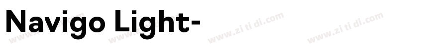 Navigo Light字体转换